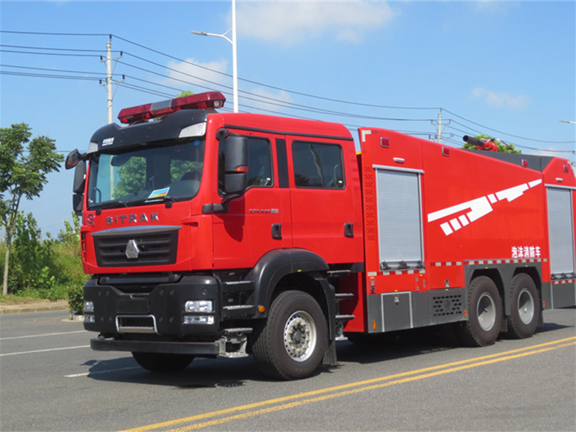 豪沃后雙橋泡沫消防車(12.8噸）圖片