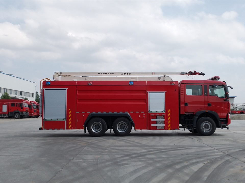 18米舉高噴射消防車(chē)圖片